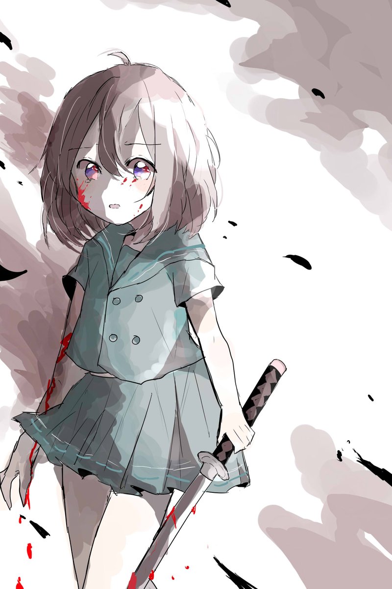 流血表現注意 近づかないで下さいって言ったじゃないですかぁ オリジナル Sakiのイラスト