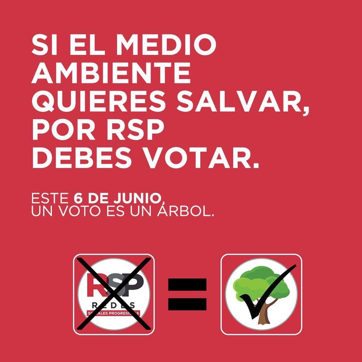 Cirilo_Salas51's tweet photo. Un voto por RSP es un voto que salvará nuestro medio ambiente. Hagamos la diferencia y votemos por RSP en todas las boletas.#RSPUnVotoUnÁrbol https://t.co/rPrSaykUMY