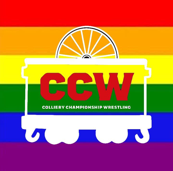 CCWunderground's tweet photo. CCW proudly supporting Pride month #PrideMonth2021 #Pride2021 #sharewithpride #LGBTQ #lgbqwrestling #gaywrestling #loveislove https://t.co/mSsVDGjmZA