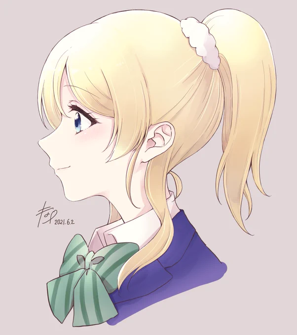 ツイキャスお絵描き配信ありがとうございました!えりち完成したよ～👏☺️✨
グラデーションマップの有能さよ!!!!! 