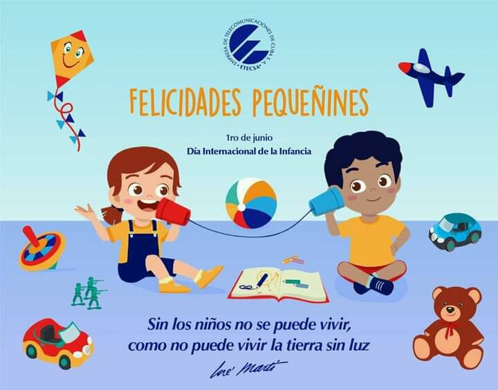ZMaique's tweet photo. Feliz día para los peque de casa especialmente los míos
#DiadeLaInfancia
#DEOIT
@Etecsa_dvpe https://t.co/ht4ejadll3