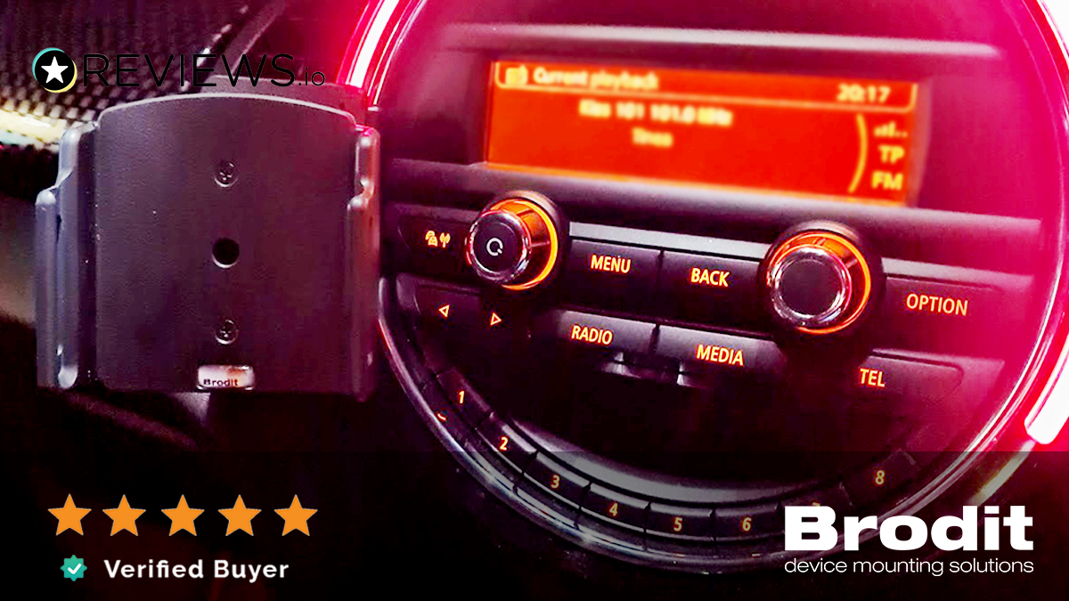 BroditUK's tweet image. &quot;The #Brodit #ProClip and Cradle are the only decent solution I&apos;ve come across for my #Mini. It sits very sturdily in precisely the correct position. Best customer service I&apos;ve ever received; they could not do enough to help me.&quot; - Verified Buyer ⭐⭐⭐⭐⭐