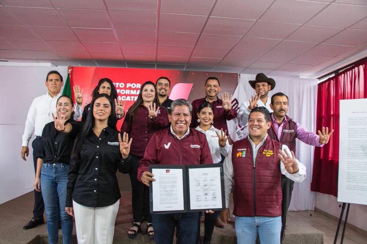 En congruencia con este gran movimiento de cambio en Zacatecas, firmamos "El Pacto por la Transformación", que es un ejemplo de que estamos convencidos del cambio y debemos empezar por nosotros mismos. #LaTerceraEsLaVencida
#LlegóLaHora