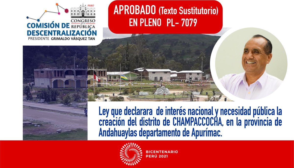 comision_descen's tweet photo. #Champaccocha  #Apurímac
#ComisiónDeDescentralización #GrimaldoVásquezTan
@GR_Apurimac @congresoperu https://t.co/NZgcBz6Z6O