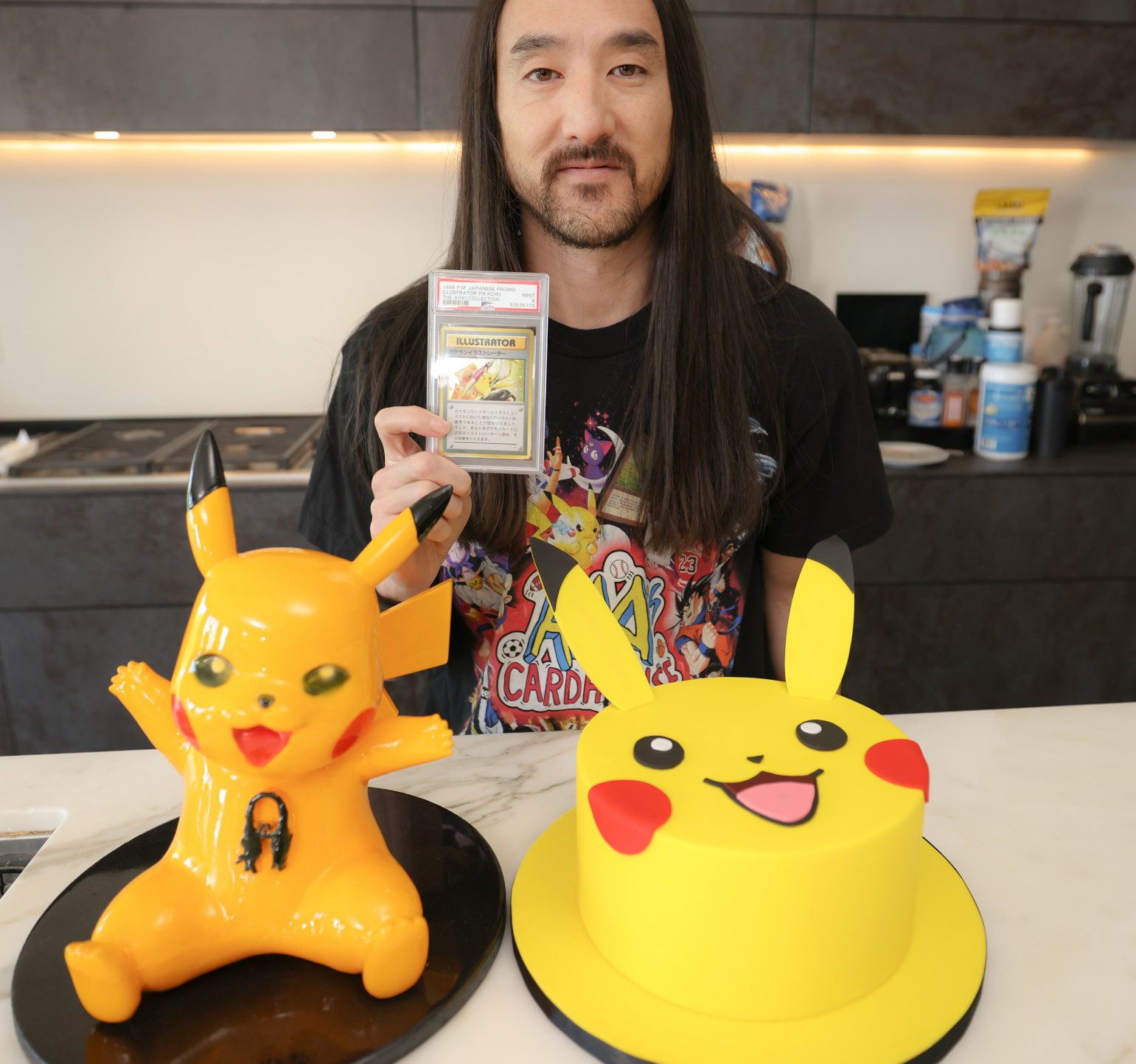 Steve Aoki on X: The PSA 9 Pikachu Illustrator officially slabbed in The  Aoki Collection. What do u consider the holy grails of all sports and tcg  cards are? #holygrail  /