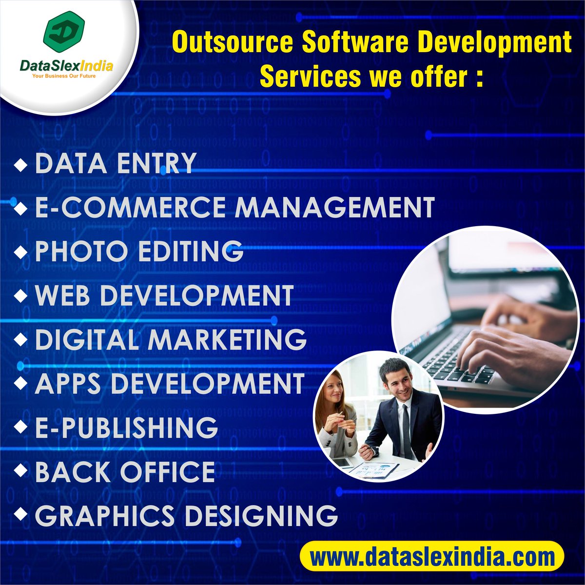DataSlexIndia's tweet photo. Dataslexindia is one of India’s leading IT Outsourcing Company deals in 
~ Data Entry
~ E-Commerce Management
~Photo Editing
~Web Development
~Digital Marketing

Visit Us: https://t.co/CFRVGLl6HF.

#outsource #outsourced #outsourcedmarketing #outsourceaccounting https://t.co/J6IUm0BFOe