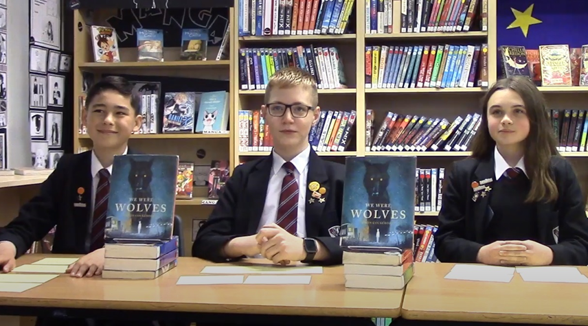 TCA_LRC's tweet photo. Three of our students @Carlton_Academy recently interviewed @CockcroftJason for @readingzone Listen to the podcast here about the fabulous #WeWereWolves
https://t.co/hxkyIRIjBi https://t.co/aBAZH5DHqf