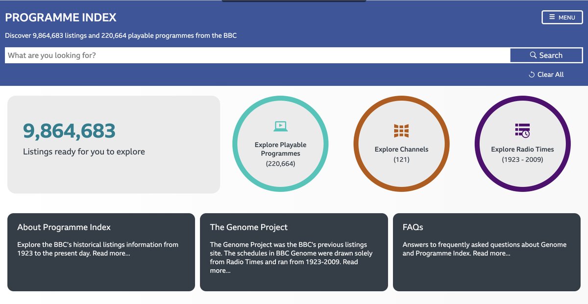 BBC Genome tweet media