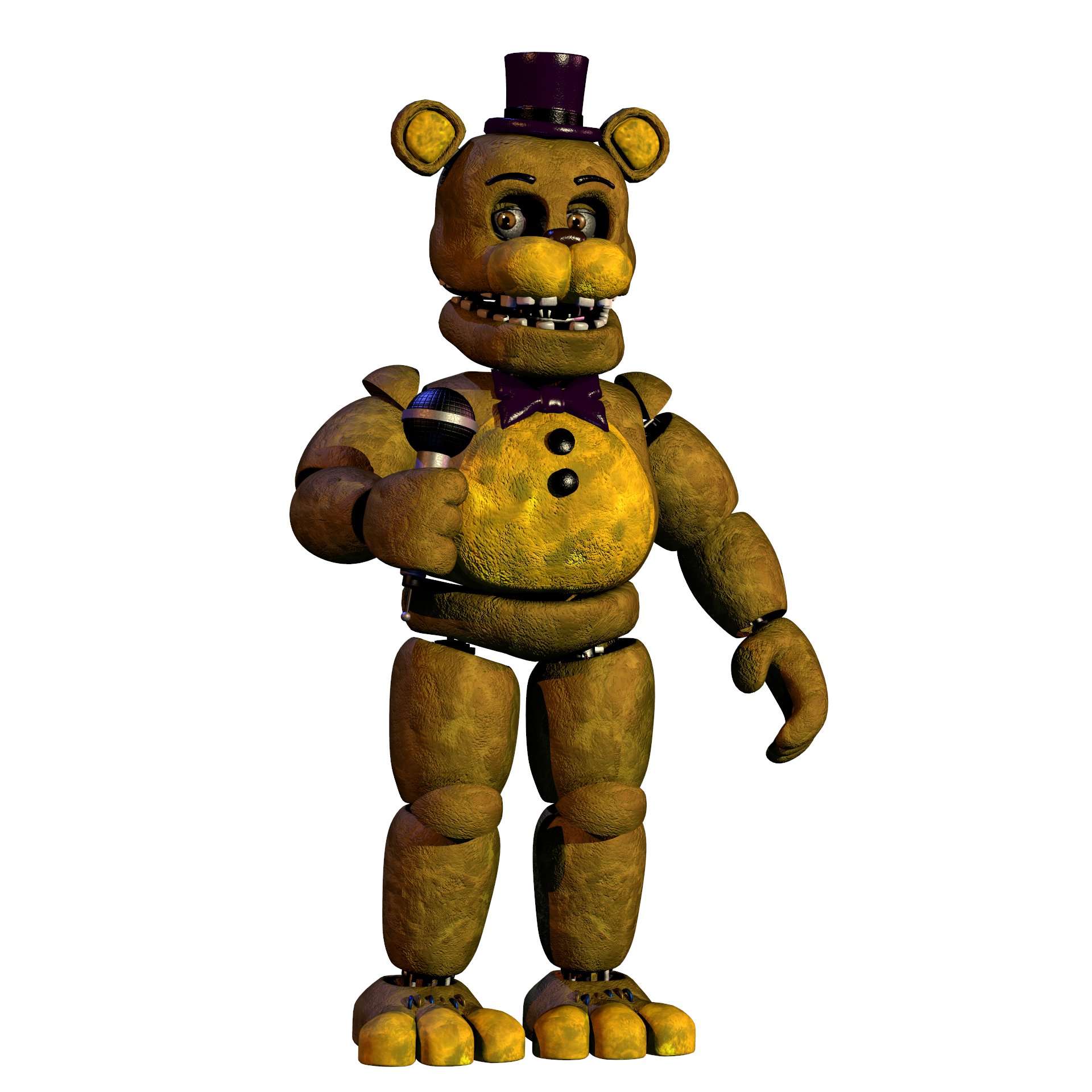 Fnafhelpwanted unwithered fredbear (golden freddy) by Meshal1899