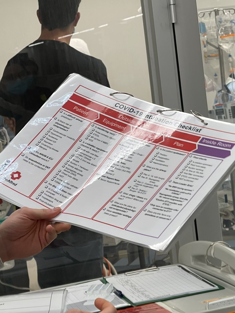 expensivecare's tweet photo. COVID isn’t gone. Our @AlfredHealth ICU team are using in-situ simulation to practice intubation of a COVID +ve patient (or manikin in this case…). This keeps our skills up and ensures our guidelines work in a real-life setting. #GetVaccinated #COVID19Vic https://t.co/szF05p0d65