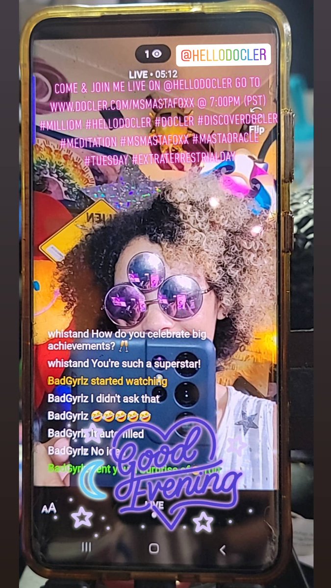msmastafoxx's tweet photo. COME & JOIN ME LIVE ON @HelloDocler GO TO https://t.co/KLynkiiX7D @ 7:00PM (PST) #MILLIOM #HELLODOCLER #DOCLER #DISCOVERDOCLER #MEDITATION #MSMASTAFOXX #MASTAORACLE #TUESDAY #EXTRATERRESTRIALDAY https://t.co/K8l8mfBNbH