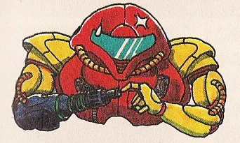 Samus Aran in the Japanese Metroid manual is so adorable I cant 