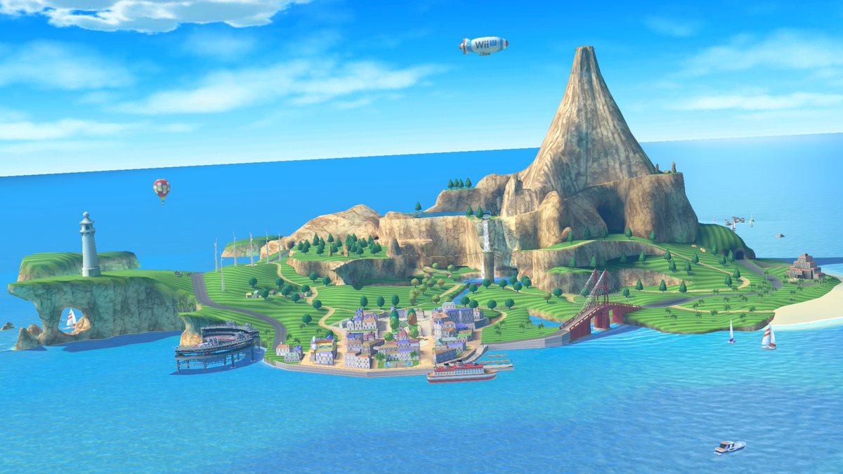 桜井 政博 Masahiro Sakurai 09年のきょう Wii Sports Resort 発売 ウーフーアイランドを舞台に さまざまなスポーツやアクティビティを楽しめるwii U作品 スマブラにおいても 巨大な島のさまざまなところでバトルします この写真では 画面右