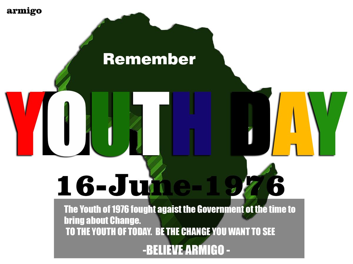 armigo_za's tweet photo. Date 16 June 2021. 45 years from the year 1976. 
We would like to remind you of this day. 
Like Armigo Brothers lift up your flag higher. 
Be the change you want to see in your community and to the rest of the Country. https://t.co/tbkHAqFH3a