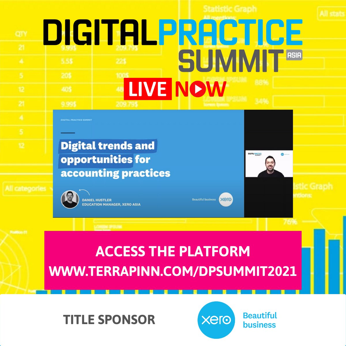 accandfinshow's tweet photo. [#LIVE NOW at #DigitalPracticeSummitAsia]: Digital trends and opportunities for accounting practices with Daniel Hustler, Education Manager - Asia, @Xero Already registered? Register now: https://t.co/brTE5Zd09k https://t.co/lF25ZTRuEl