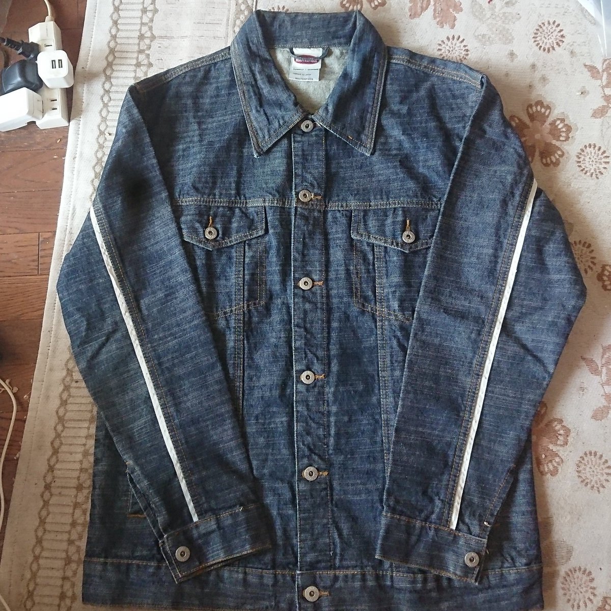 MASTER PIECE 03 スラブデニム ジャケット HECTIC 窪塚 窪塚洋介着用】希少品 masterpiece スラブデニムジャケット ブラック