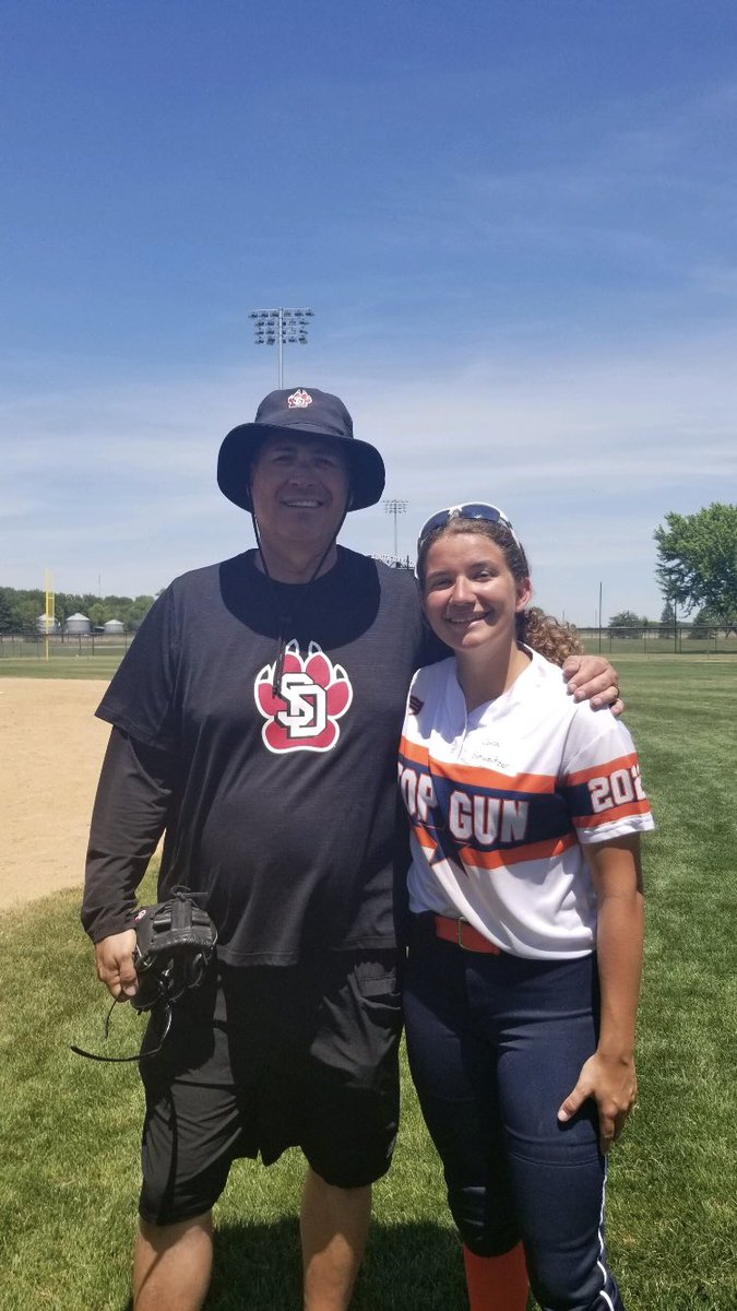What a week! 5th place in <a href="/TulsaElite/">Tulsa Elite Sports</a> Invite, <a href="/TulsaElite/">Tulsa Elite Sports</a> D1 prospect camp, then capped off with a great camp <a href="/SDCoyotesSB/">South Dakota Softball</a>. #GoYotes                                     <a href="/topgun_skim/">Top Gun National 14u SKIM</a> <a href="/topgunfastpitch/">Top Gun Fastpitch</a>
