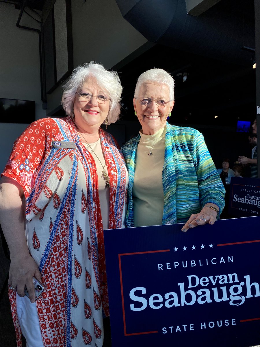 @DevanSeabaugh election night party at Governors Gun Club. Republican Seabaugh now advances in the runoff against Democrat Priscilla Smith.