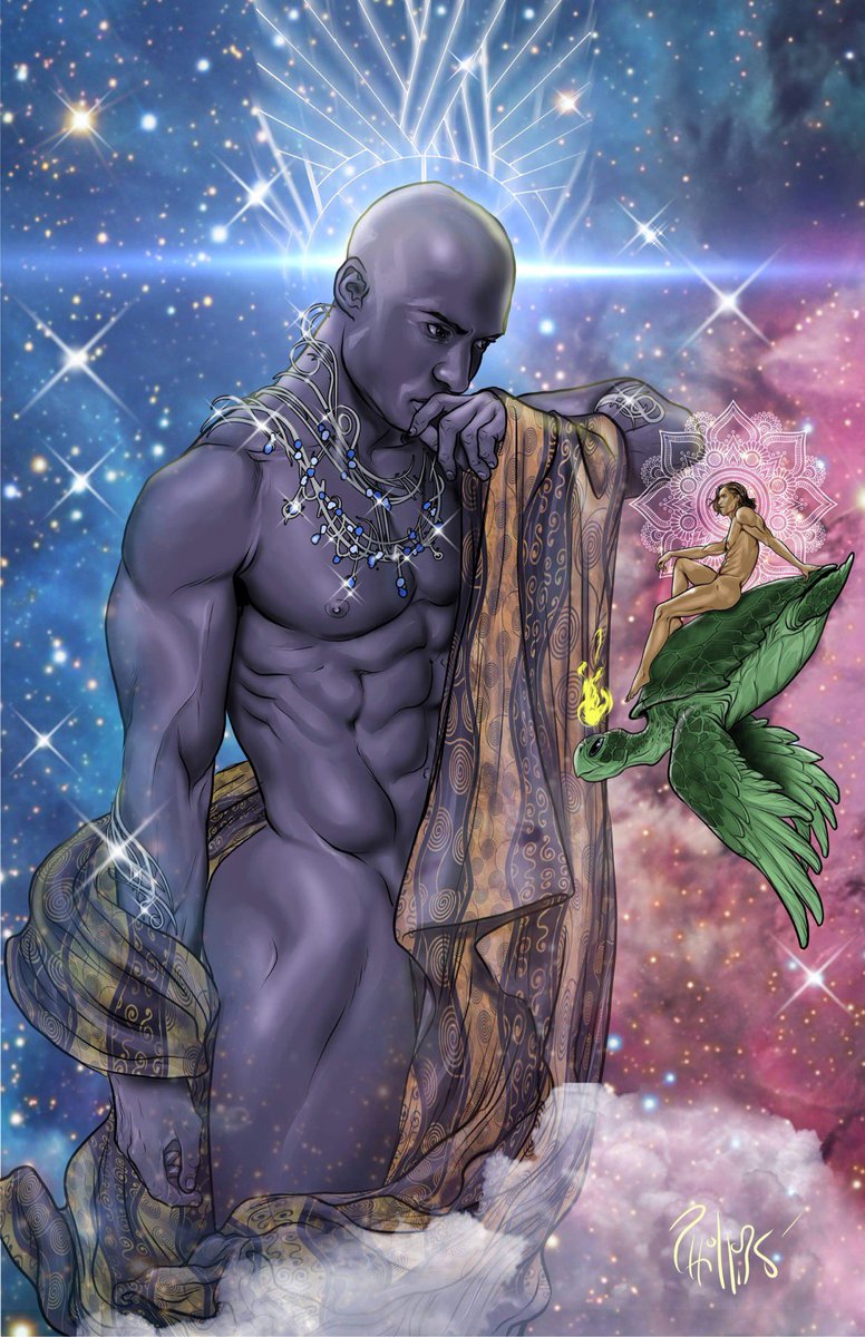 The creation myth, #JoePhillips #JosephPhillipsArt #Magical #Mystery #Mythical #Mythology