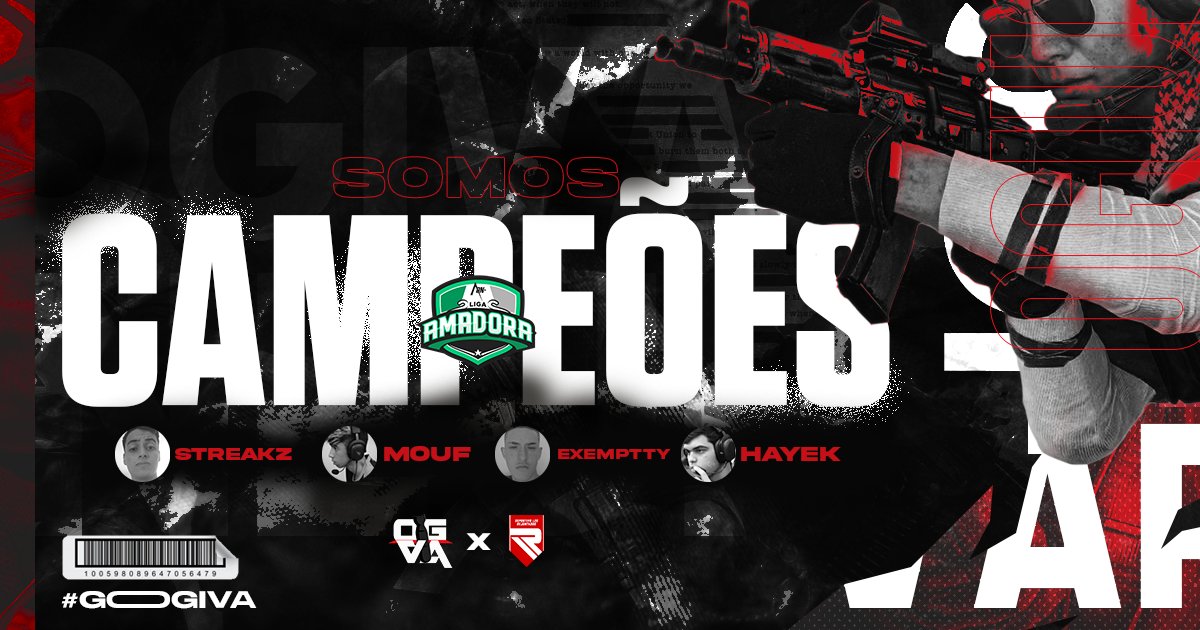 BOOOOM 🔥

Esquece fiiiii Estourado 

SOMOS CAMPEÕES 🚀

Parabéns Guys
@eXemptty 
<a href="/streakzrandom/">Streakz</a> 
@Moufyyy_ 
@WeltonFPS 
<a href="/iLukWer/">iLukwer</a> 
<a href="/_CarolSF_/">Carol Santos</a> 
<a href="/EmraKuL__/">EmraKuL</a>