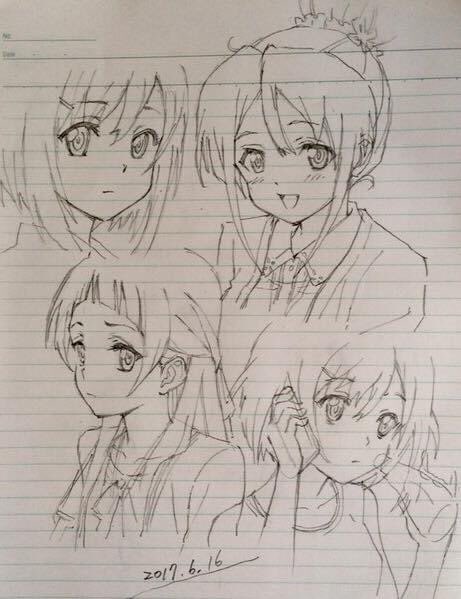 4年前、入院中にリハビリで描いた画。
ちょうど本作を作画担当していた時でした。  何もかも皆、懐かしい^_^ 