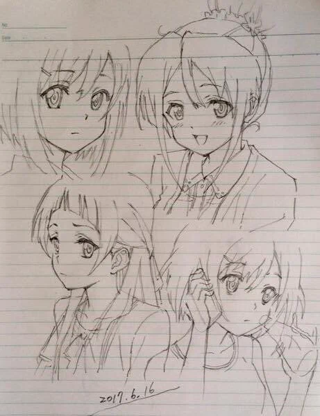 4年前、入院中にリハビリで描いた画。
ちょうど本作を作画担当していた時でした。  何もかも皆、懐かしい^_^ 