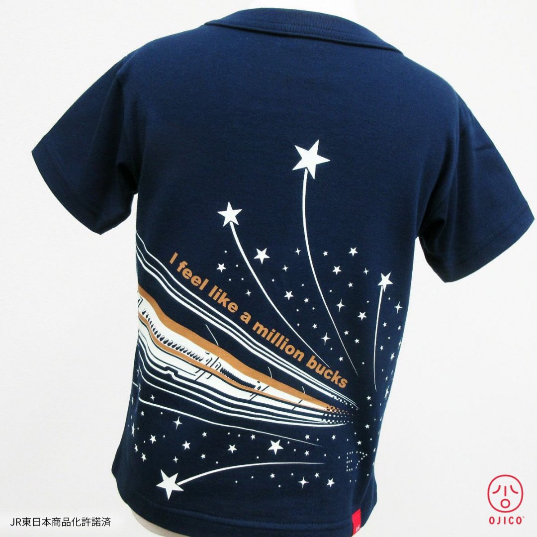 Ojico オジコ 再入荷 半袖tシャツ Shooting Star シューティングスター T Co Qyjkinknjh Jr東日本商品化許諾済 Ojico オジコ 入荷 Tシャツ 新幹線 E7 かがやき シューティングスター T Co 73kmwqgtai