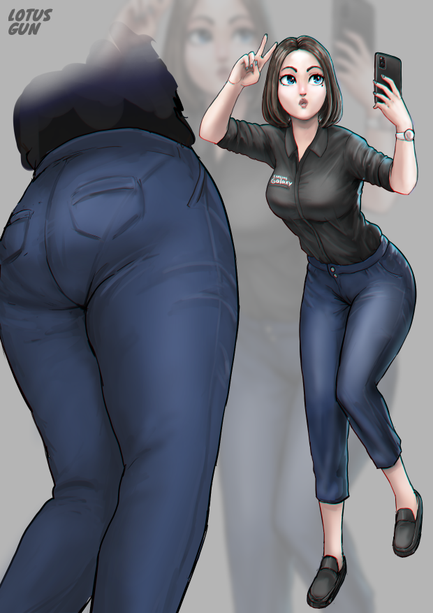 Lotusgun Samsung Virtual Assistant Fan Art Fanart Samsungsam Samsunggirl Samantha Samsungvirtualassistant