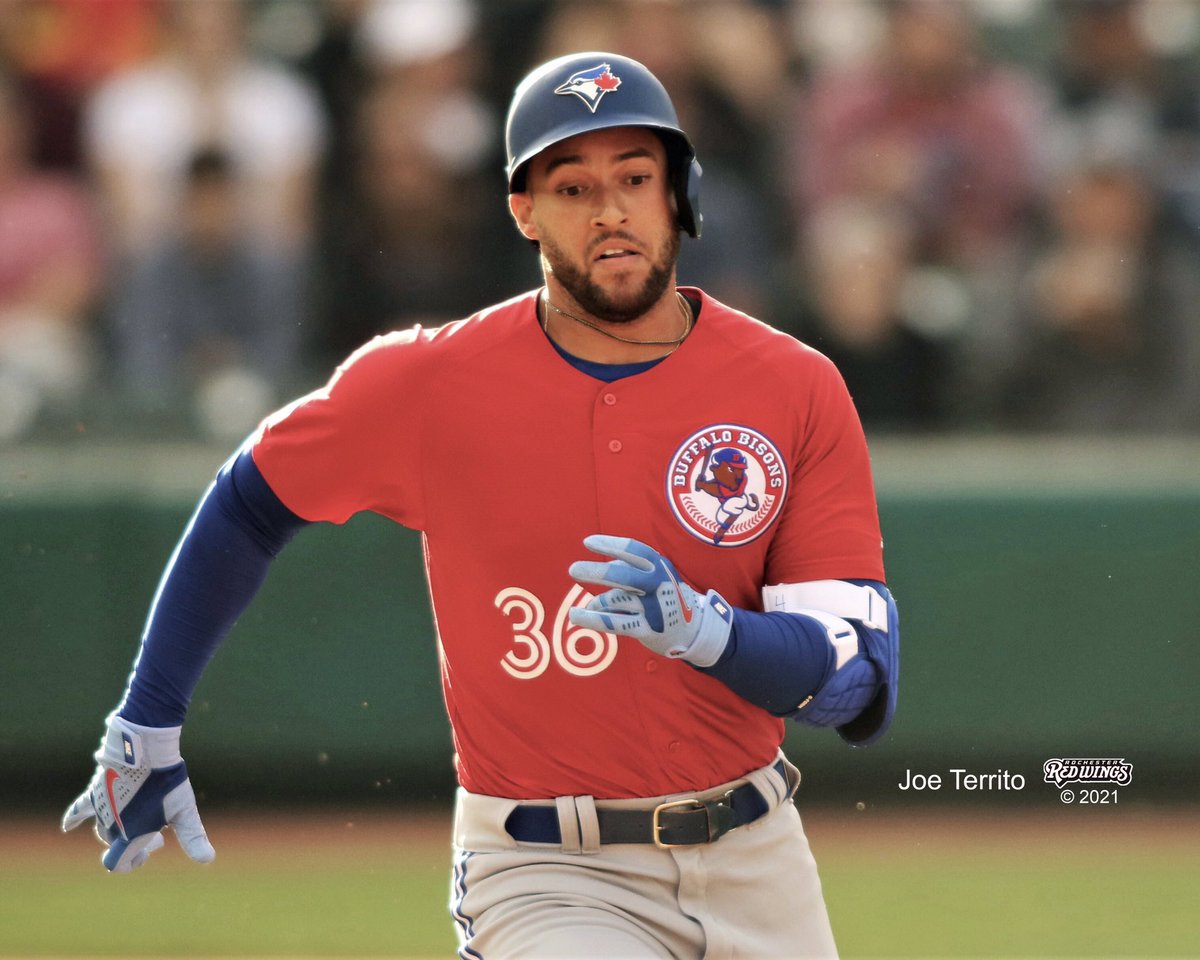 joeterrito's tweet photo. 2017 World Series MVP, George Springer in town with the Bisons on a rehab assignment. https://t.co/HrfpVQx9uy