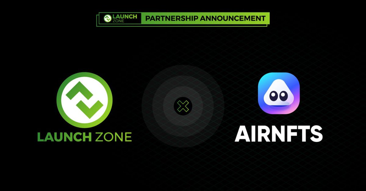 <a href="/launchzoneann/">LaunchZone (LZ.finance)</a> is glad to partner with <a href="/airnfts/">AirNFTs | Multichain NFT Marketplace</a> the go-to marketplace for top-quality BSC NFTs. 

🌈 Create, Buy and Sell NFTs
⚡️ Faster and cheaper fees under $1
💰 Earn BNB and AIRT for each NFT sale

#Launchzone and #AIRNFTS will work together to promote #NFTs on #BSC