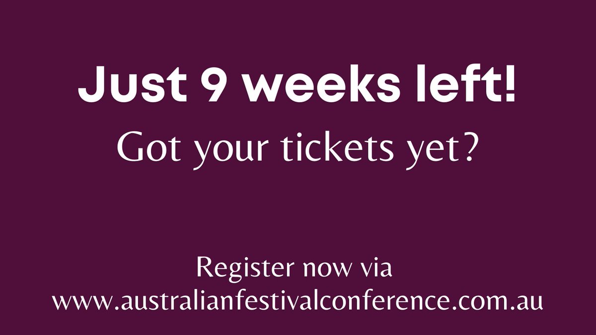 Australian Festival Industry Conference (AFIC) tweet media