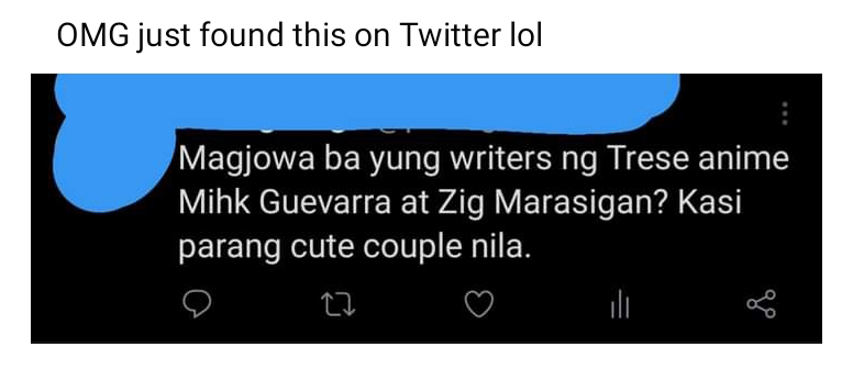 zigmarasigan's tweet photo. Di kami magjowa. Magkakambal lang. #Trese  @mihkvergara aka @mihkguevarra https://t.co/pCTAccI9ZO