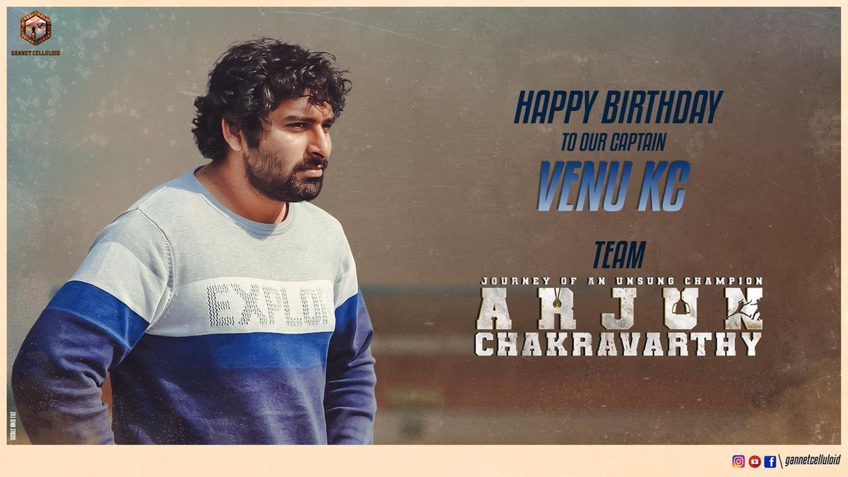 thisisputta's tweet photo. Wishing Our Director @DirVenu_KC a very happy birthday 
- Team #ArjunChakravarthy

@GannetCelluloid @GubbalaRao @vijayaramaraju_  #Sija_Rose @daya4feb @Durgesh_lkl  @vickeyv91 @DopJagadeesh @kk_lyricist @rawindrapulle  @Sumithpatel11 

#HBDVenuKC https://t.co/B5BGi89zcT
