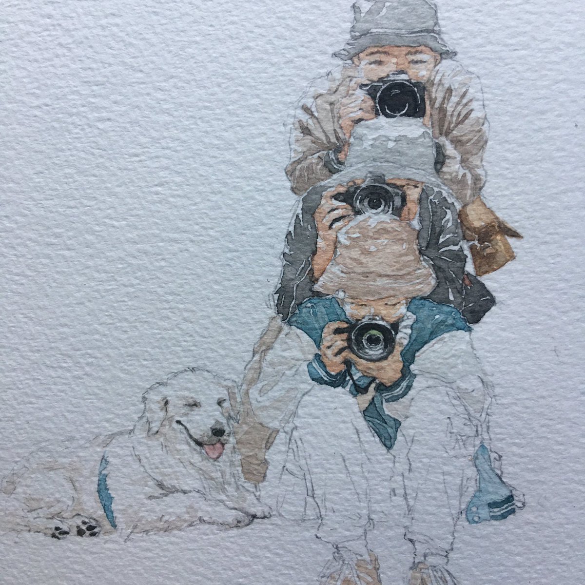 Bora_reply02's tweet photo. một chiếc studio đáng yêu nào đó 🐶
📔 Canson montval 
🎨 Superior
#ArtistOnTwitter #Watercolor https://t.co/dHV8VVh05B