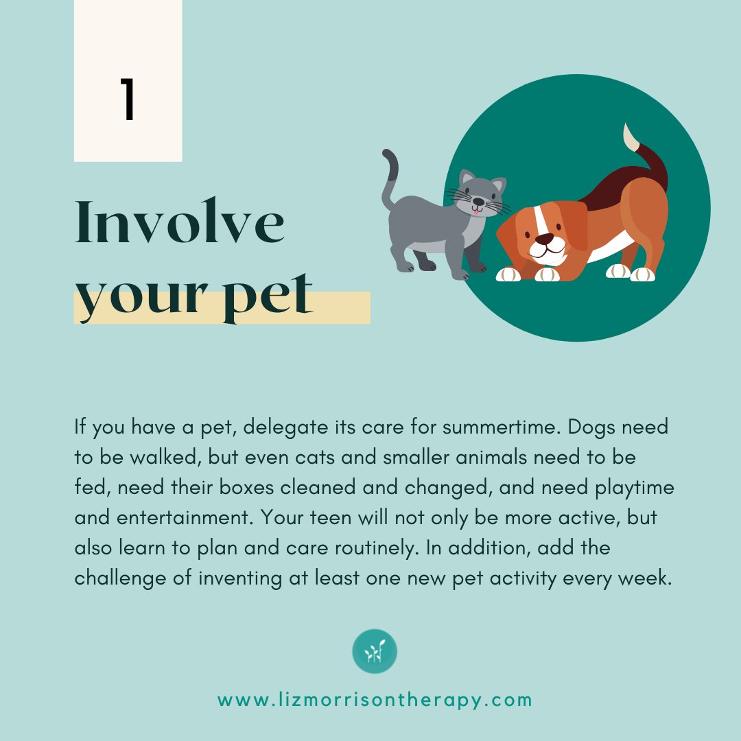 LizMorrisonLCSW's tweet image. Here are 5 unusual activities that can keep your teens off the couch this summer. The whole family can enjoy some of these activities.