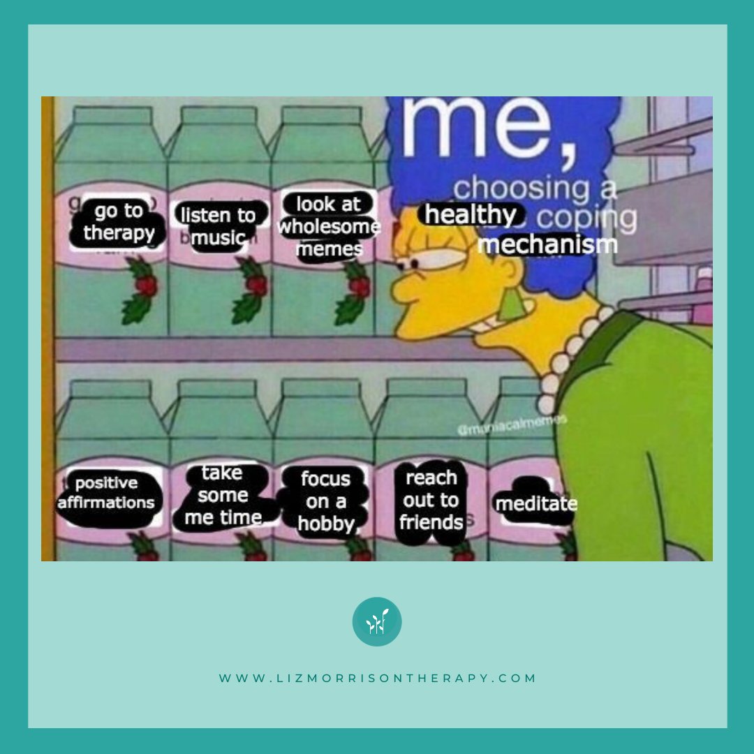 LizMorrisonLCSW's tweet image. Whether you’re feeling lonely, nervous, sad, or angry, emotion-focused coping skills can help you deal with your feelings in a healthy way. Healthy coping strategies may soothe you, temporarily distract you, or help you tolerate your distress.