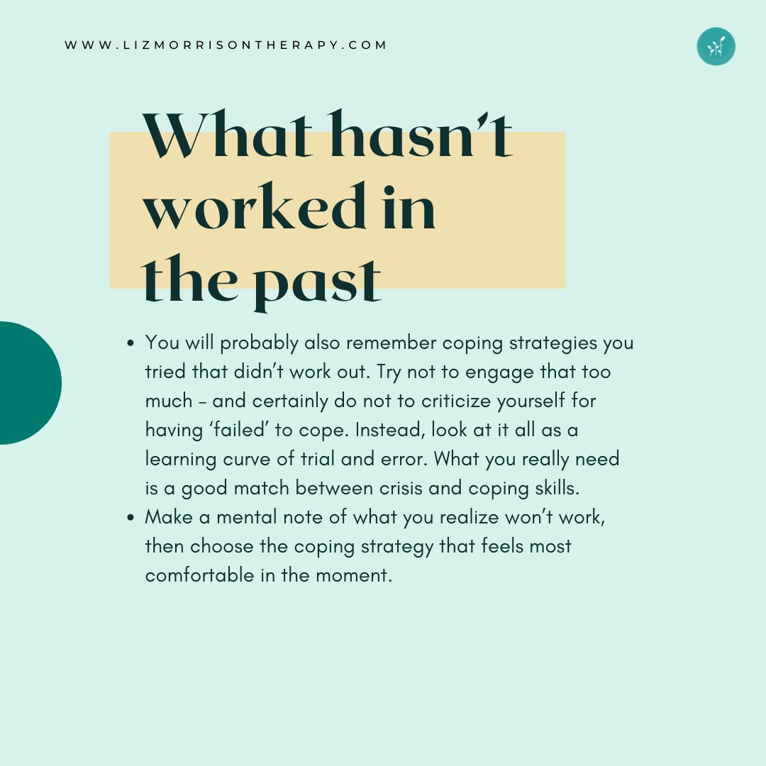 LizMorrisonLCSW's tweet image. How effective is it if you mostly have short term, emergency coping strategies? Or do you really need to transform your behaviors more in deeper and long term ways? These are some of the questions we seek to answer in today’s part 1 post in a series of healthy coping mechanisms.
