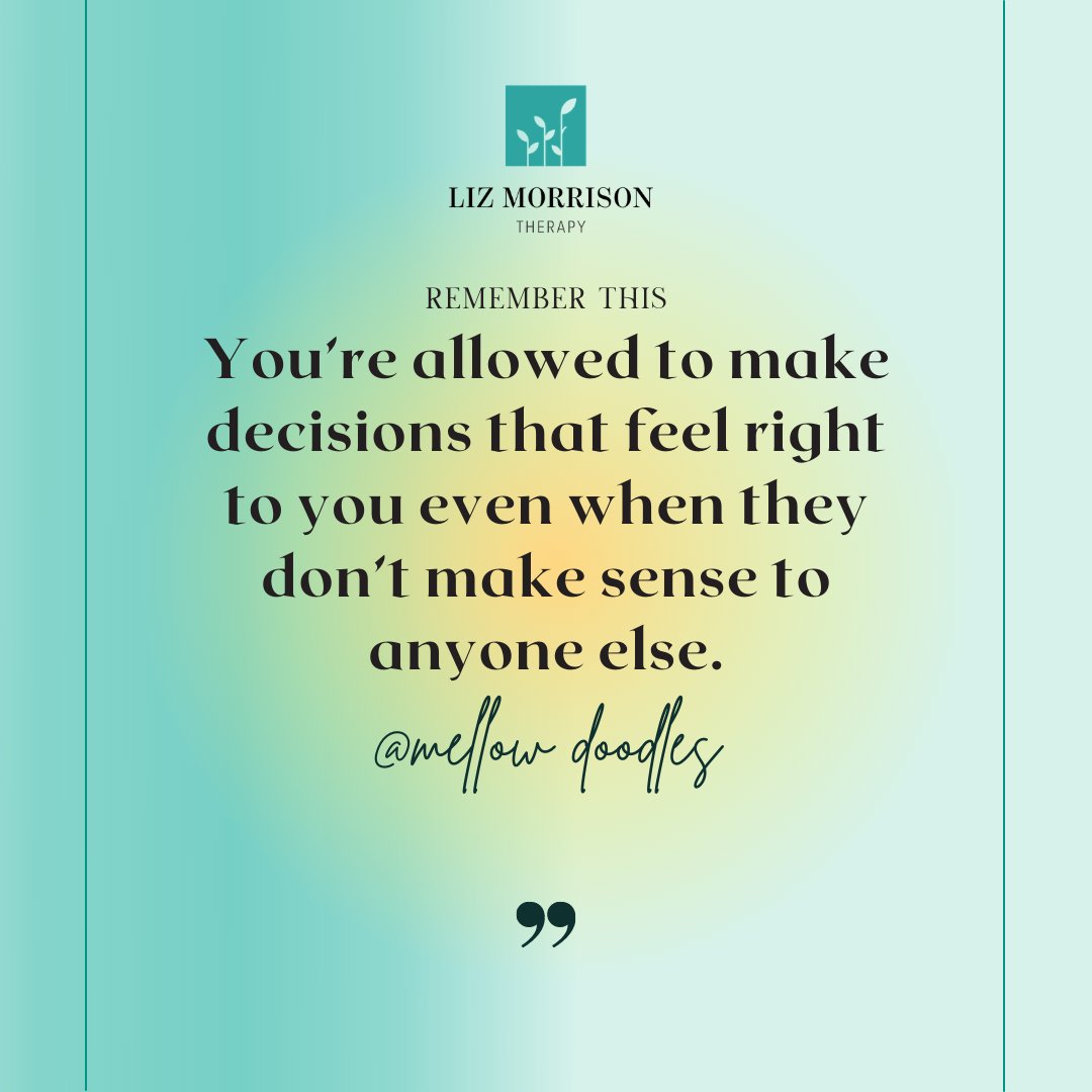 LizMorrisonLCSW's tweet image. We love today’s daily reminder quote from mellow doodles. 🙌✨