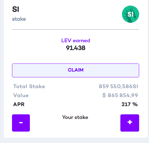 TCryptomonnaies's tweet photo. 4/Pourquoi diable "investir" sur un agrégat de stablecoins, qui par définition ne prendront pas de valeur ?

Parce que sur la plateforme Levyathan, il est possible de les mettre en staking !

Et de récupérer des rewards, plutôt très généreux en token LEV 

(217% là tout de suite) https://t.co/boKNepr2dZ