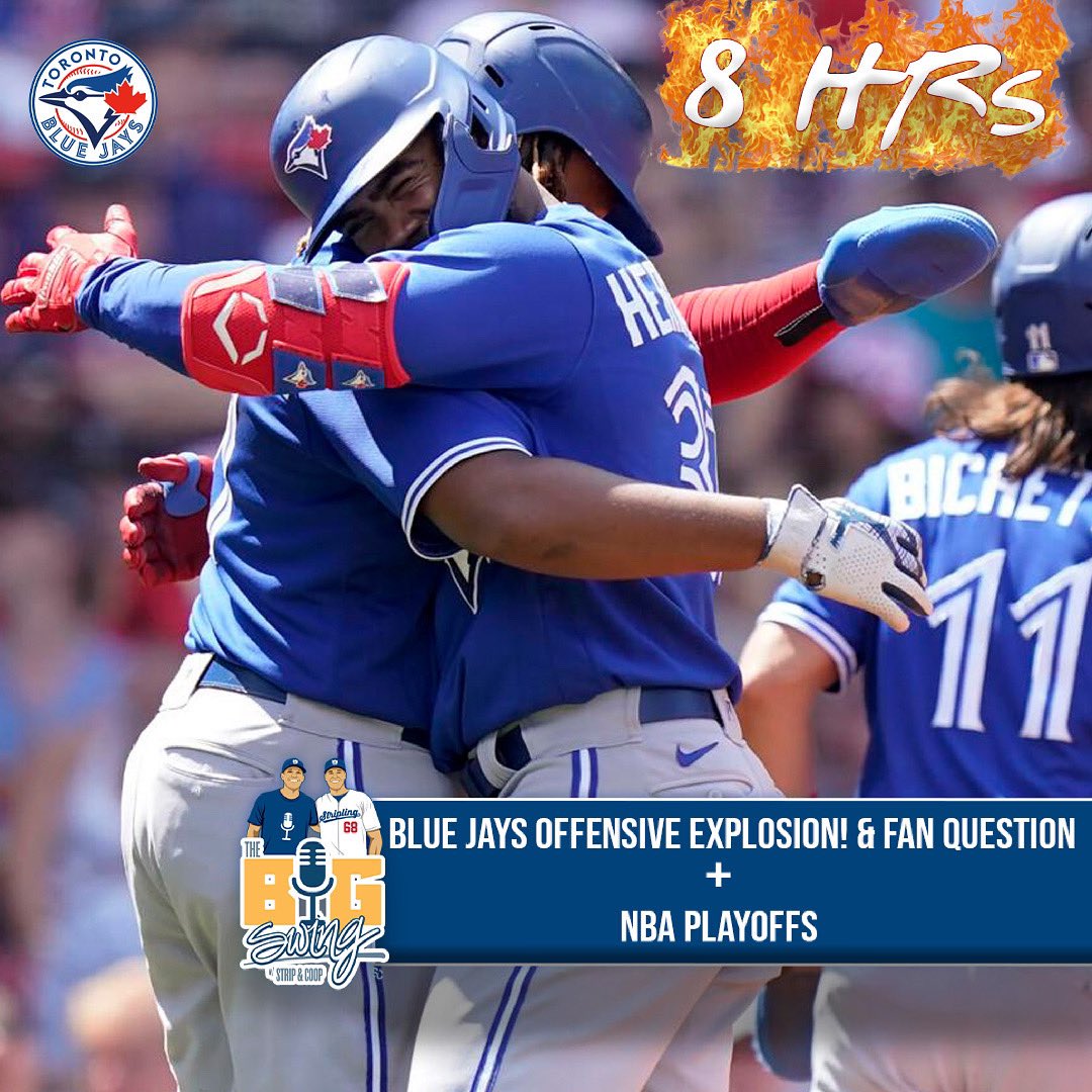 Strip had a front row seat to the 8 HR game his Blue Jays teammates put together against the Red Sox. Later, Coop asks Strip a fan question regarding an incident in Ross’ last start that you want to hear. With the Bucks tying the series 2-2, can the Nets still win the series?