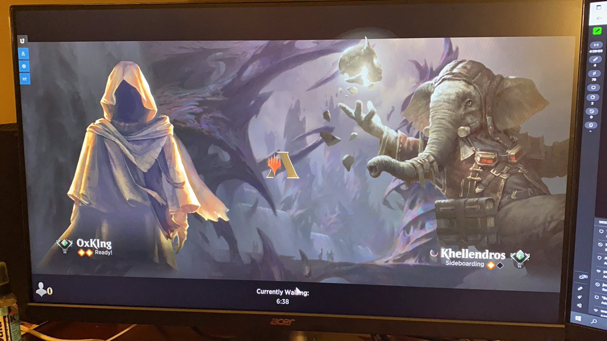 So what is going on here <a href="/MTG_Arena/">MTG Arena</a>   What am I supposed to do in this situation? Opponent lost on time but conceded the game at 0:00.