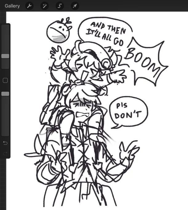 FAST doodle bc since they're in my team it's like they're going on an adventure 💥 