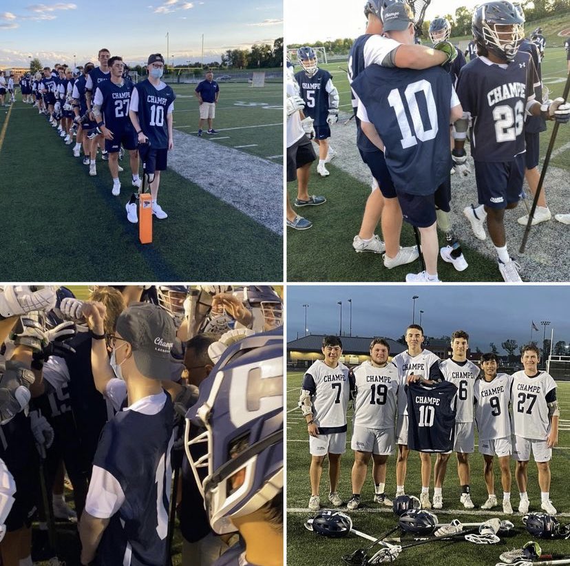 #10 Scotty Wren flew in to watch his teammates take on a tough Patriot program. Incredible to have him with us. Although the game didn’t go our way we will always be proud of the seniors on this team and look forward to next year. #AllIn4Scotty