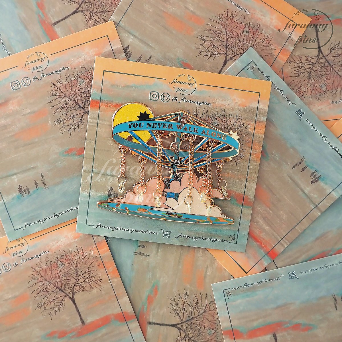 farawaypins's tweet photo. 🌟product drop!🌟 Spring Day 'You Never Walk Alone' Carousel🎡

when i say i truly love a supplementary story: ynwa, i truly mean it. got me🥺when they started singing it for muster 💕
#btspins #btsenamelpins #btsmerch #btsynwa #btsfanart #btsspringday https://t.co/hliGtfj8IY