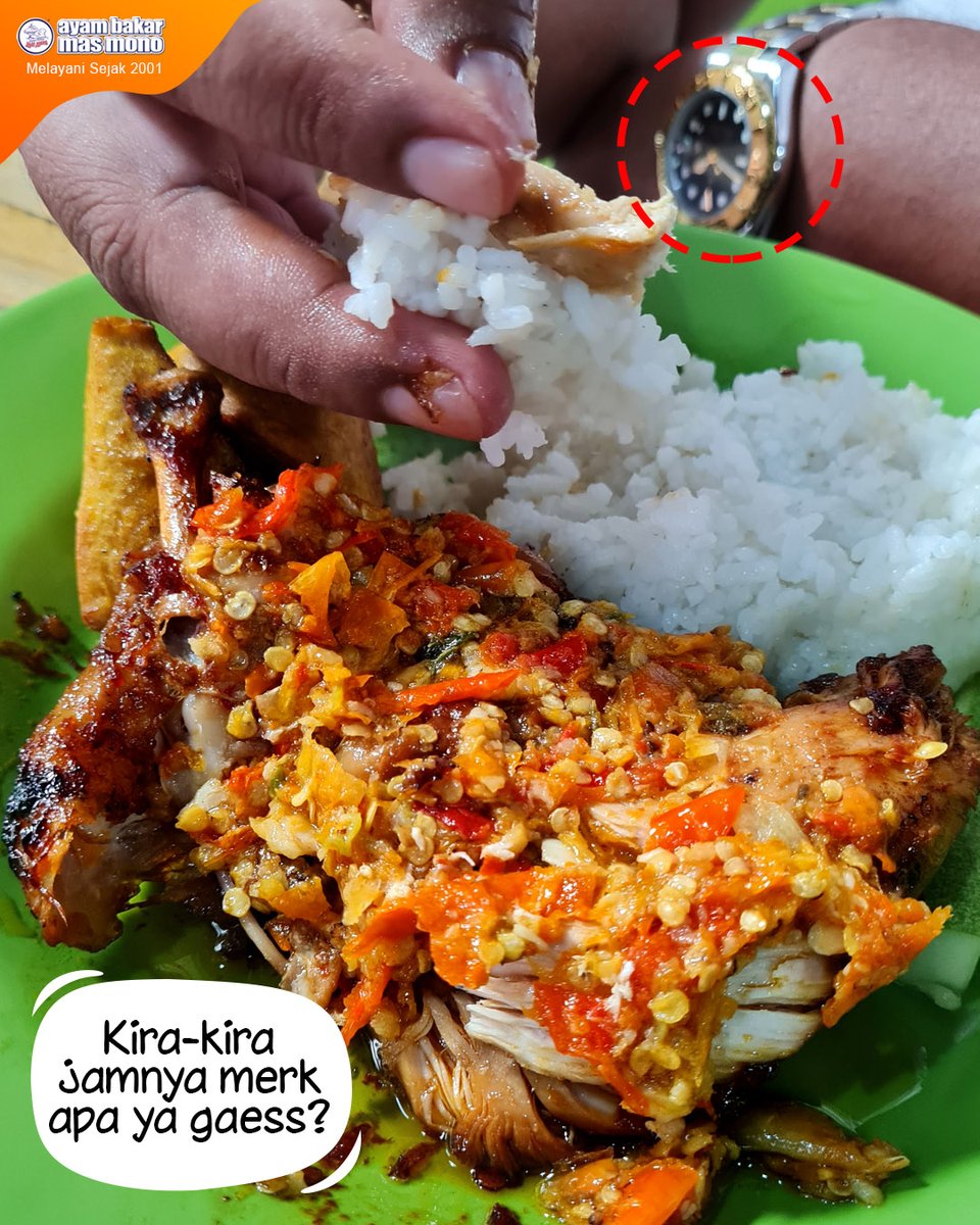 Begitu lahapnya makan ayam bakar geprek mas mono. Ayam bakar lezat ditambah sambal pedas yang begitu nikmat sampai tak tersisa.

Pesan ABMM gak pake ribet. Karena hadir juga di gofood, grabfood, Shopee food &amp; traveloka eats