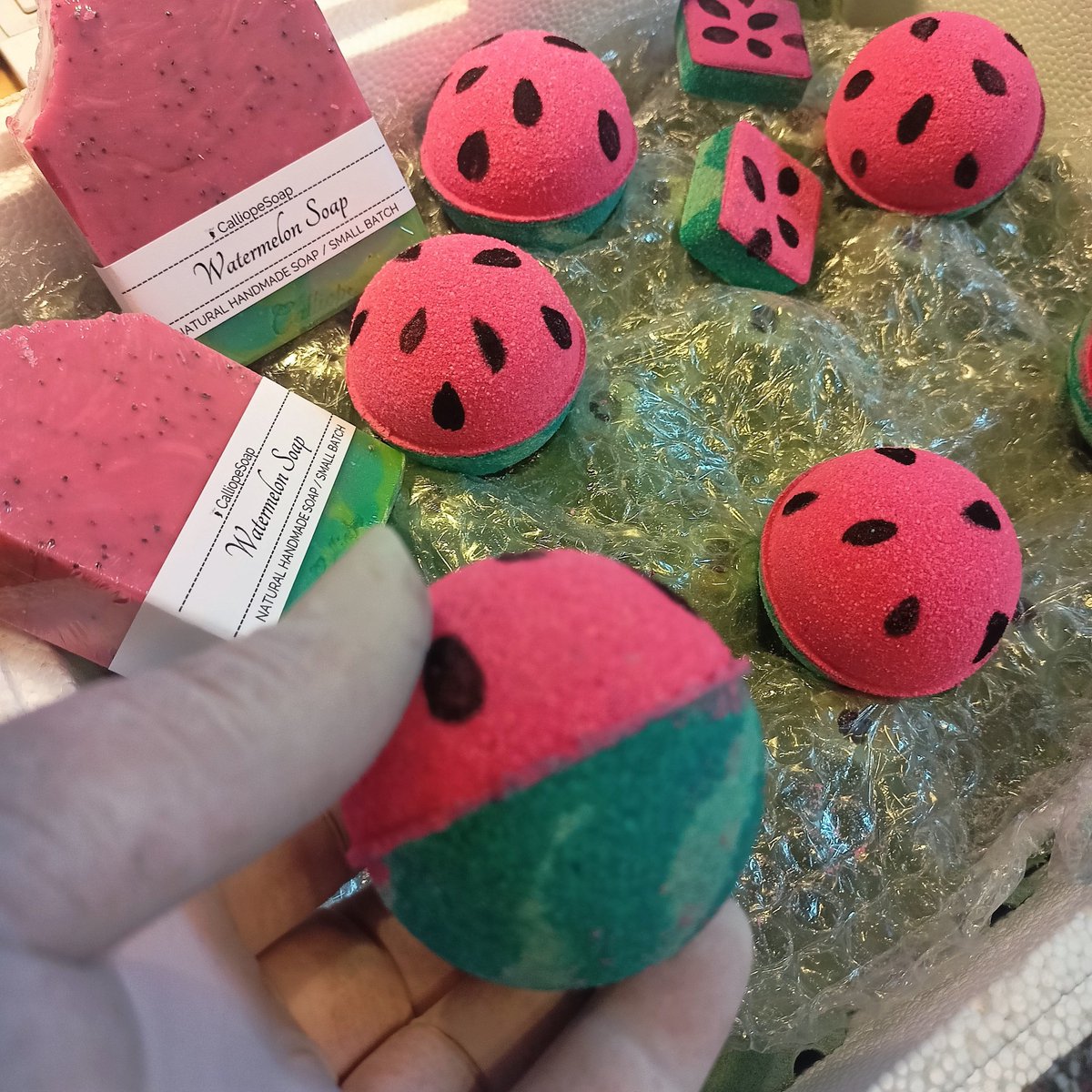 Excited to share the latest addition to my #etsy shop: Watermelon Bath bomb 3.55 oz Free shipping etsy.me/35nJKkD #watermelonbathbomb #lgbtqpride #bathreats #watermelonsugarhigh #bathbombs #bathbomb #freeshipping #spaandbeauty #bathbombsfordays