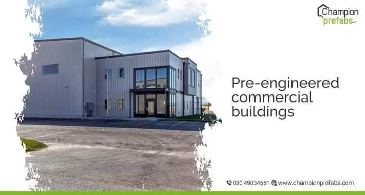 Championprefabs's tweet photo. Get Pre Engineered Buildings for Commercial activities as per your requirements. https://t.co/QBVUtfVpRb #ChampionPrefabs #LargeStructures #BestQuality https://t.co/FCCPJohQaF