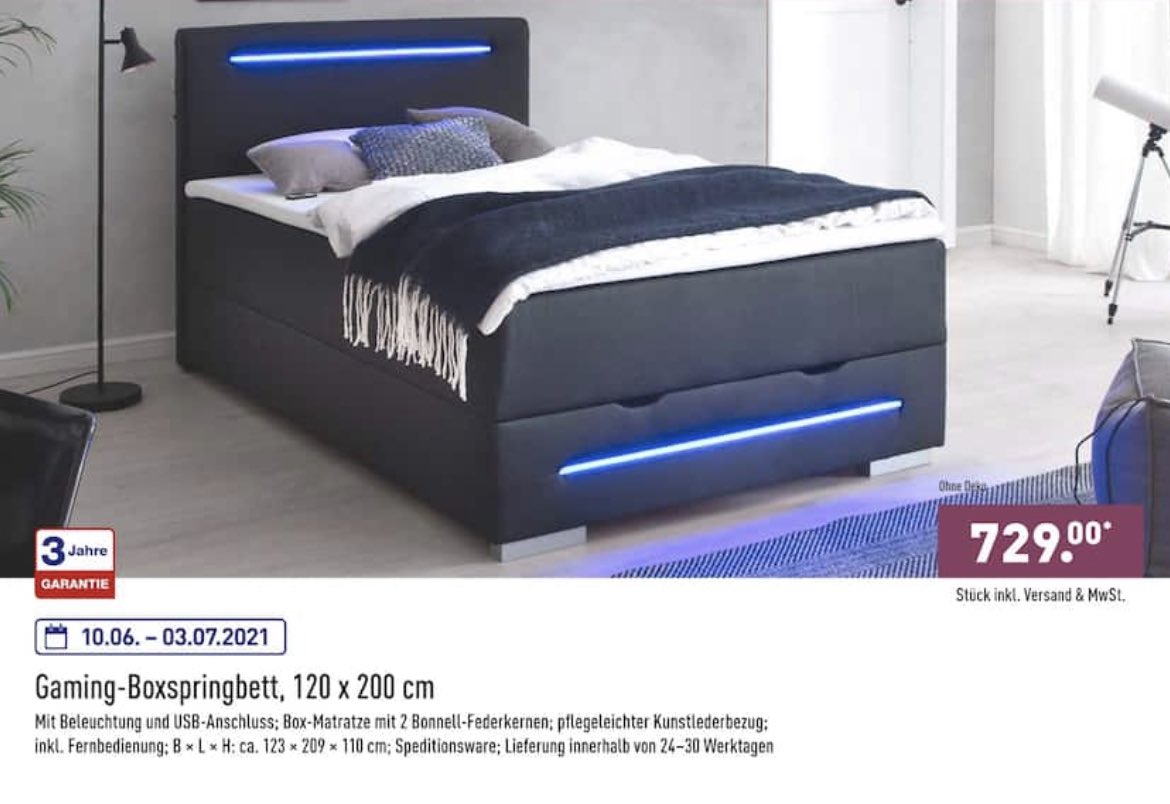 Du bist kein echter Gamer ohne Gaming Bett!