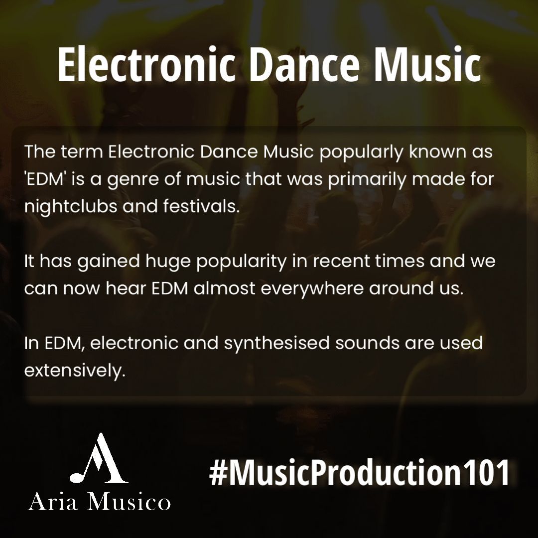 AriaMusico's tweet photo. Music Production 101 - Electronic Dance Music (EDM)

#EDM #electronicdancemusic https://t.co/d4bArPbsY5