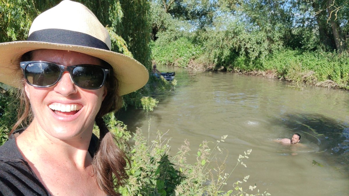 #wildswimming was the thing to do here in #Cambridge this weekend! Did you hop in?? 🏊‍♀️